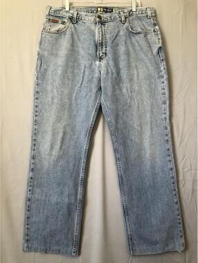 Vintage Duck Head Jeans 37x29 Baggy Loose Fit Light Wash 90s Y2K Hip Hop